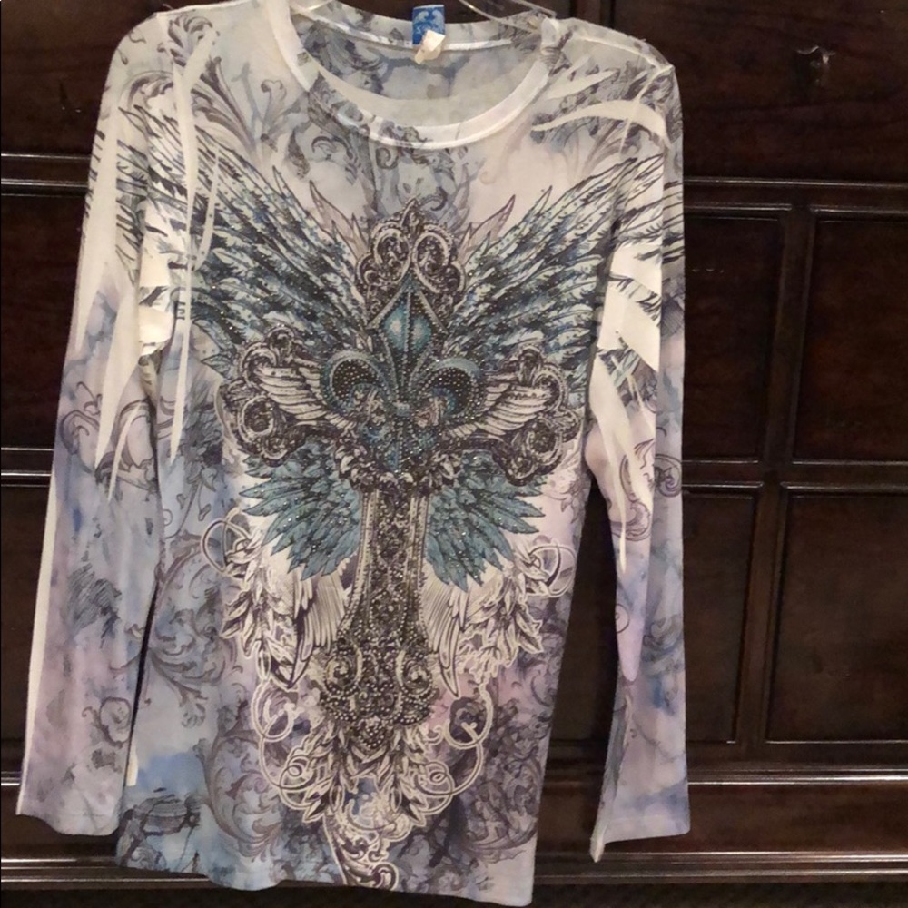 Long sleeve bling shirt